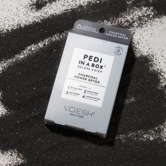 VOESH Charcoal Detox 4 step pedicure- Classicifed Nails