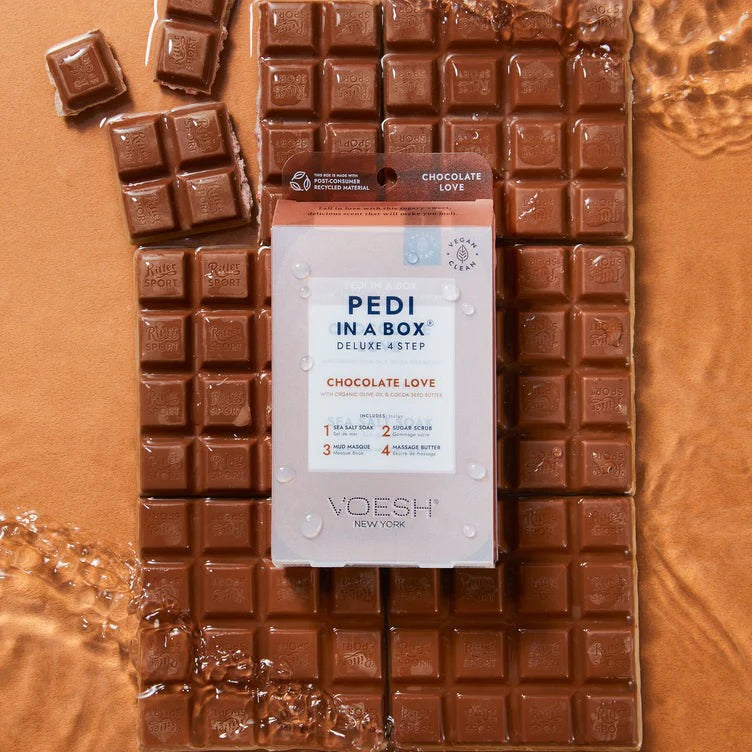 VOESH Chocolate Love 4 step pedicure- Classicifed Nails