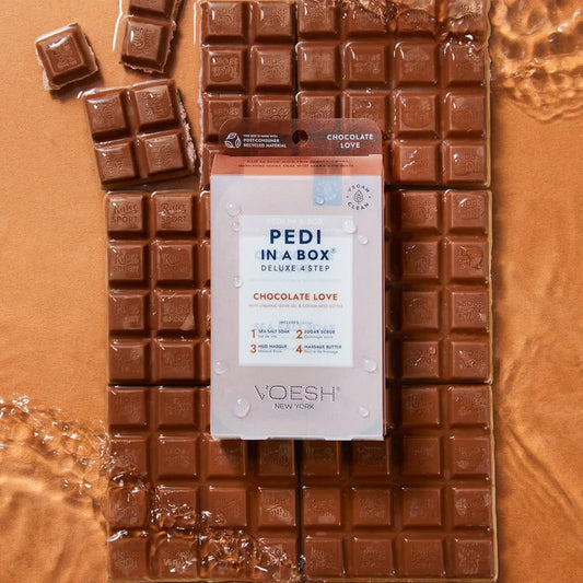 VOESH Chocolate Love 4 step pedicure- Classicifed Nails