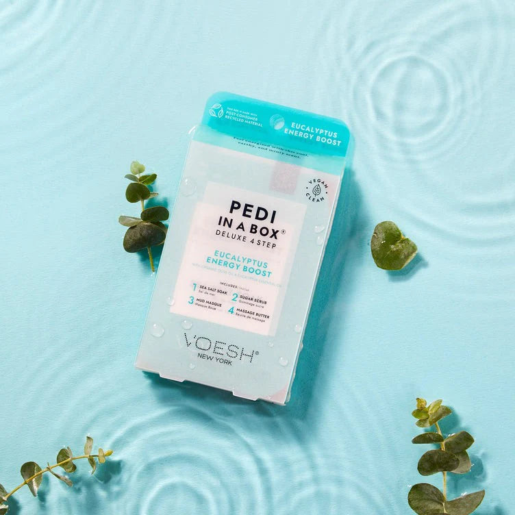 VOESH Eucalyptus  Energy Boost 4 step pedicure- Classicifed Nails