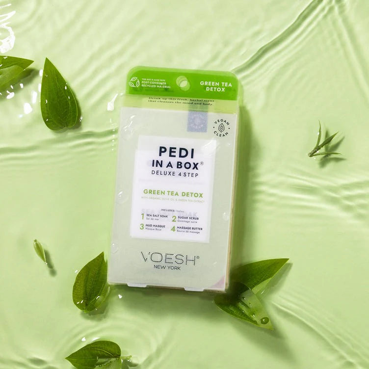 VOESH Green Tea Detox 4 step pedicure- Classicifed Nails