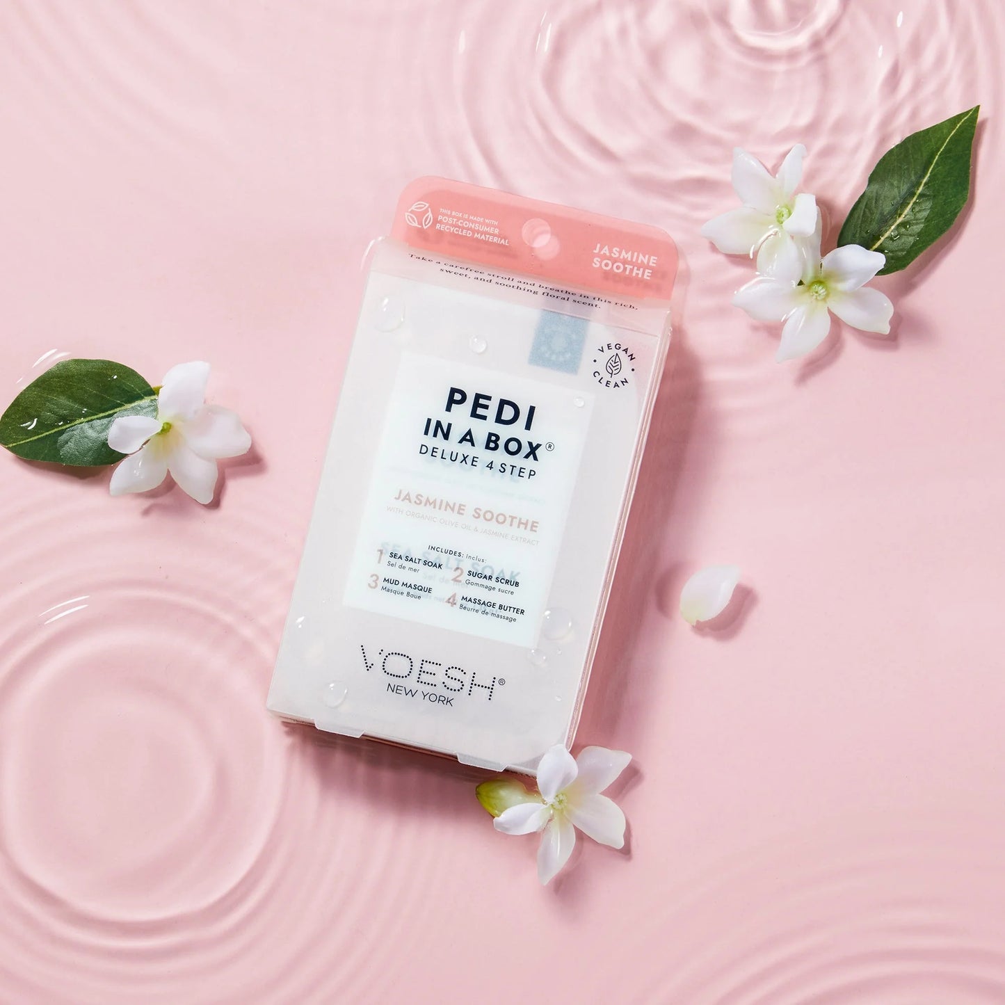 VOESH Jasmine Sooth Boost4 step pedicure- Classicifed Nails