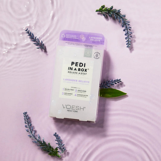 VOESH Lavender Relieve 4 step pedicure- Classicifed Nails