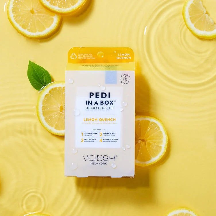 VOESH Lemon Quench 4 step pedicure- Classicifed Nails
