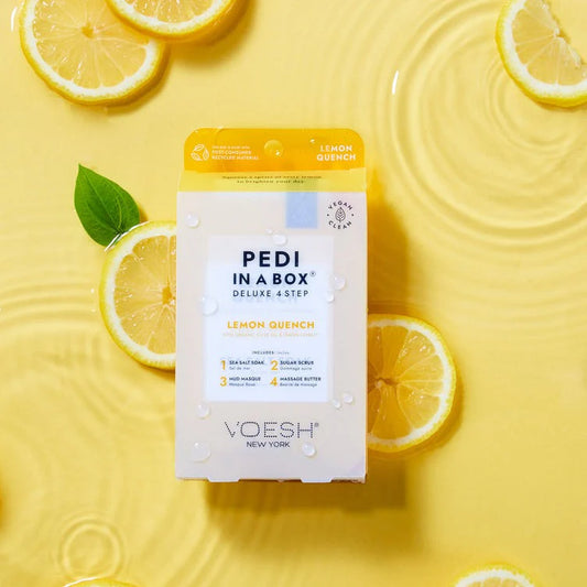 VOESH Lemon Quench 4 step pedicure- Classicifed Nails