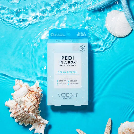 VOESH Ocean Refresh 4 step pedicure- Classicifed Nails