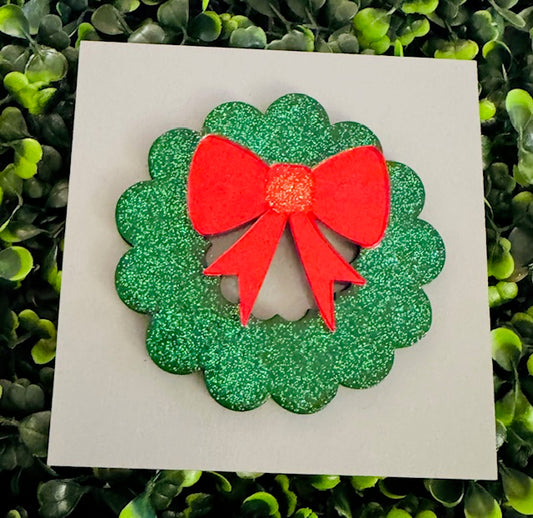 Interchangeable Insert - Christmas Wreath - STV