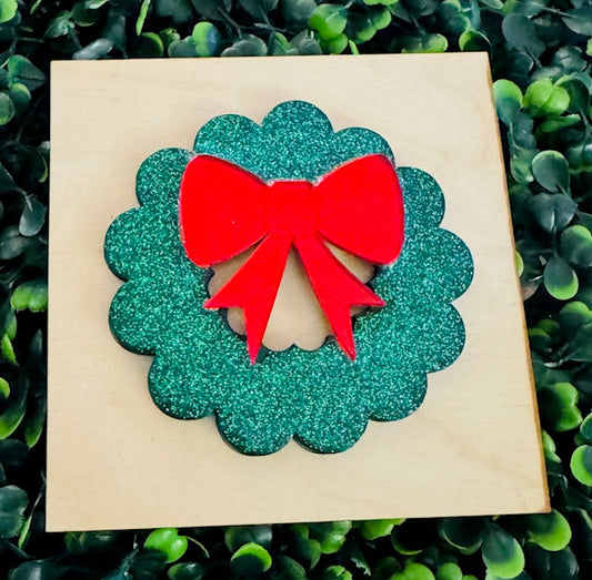 Interchangeable Insert - Christmas Wreath - STV