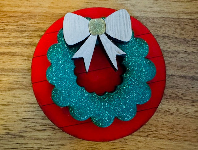 Magnetic Insert - Christmas Wreath - STV