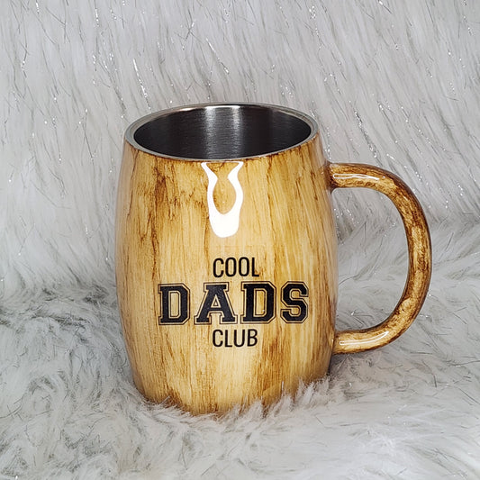 Woodgrain Cool Dad's Club - Mug - Glitter Boss