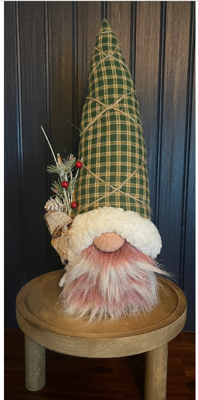 Gnoming Around: Woodsy Gnome with Plaid Green Hat