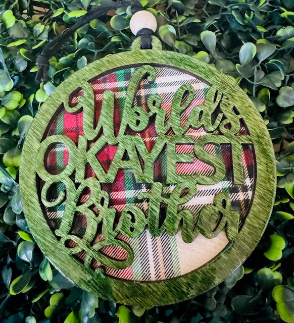 Package Tag/Ornament (World's Okayest) - STV