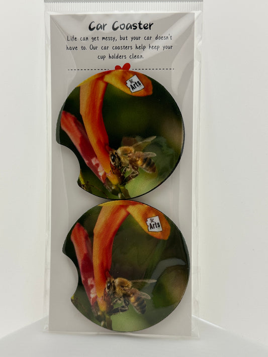 Arizona Honey Bee Car Coasters