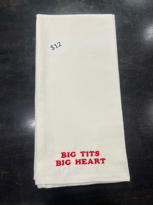 Big Tits Big Heart Dish Towel - BKOClothing.co