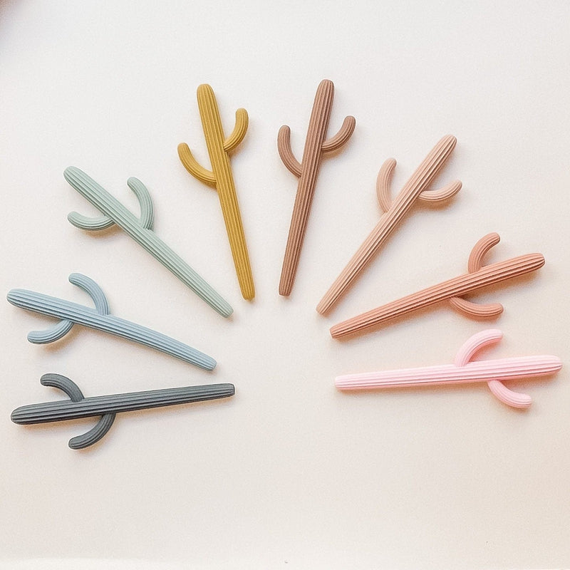 Cactus Silicone Teether & Straw for kids and adults - MKS MIMINOO