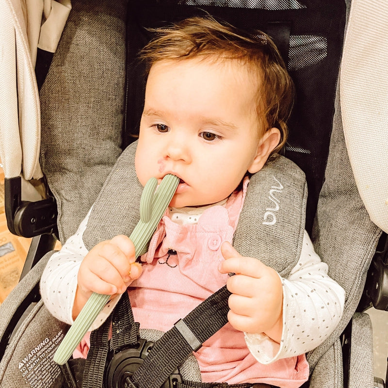 Cactus Silicone Teether & Straw for kids and adults - MKS MIMINOO