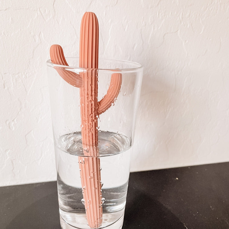 Cactus Silicone Teether & Straw for kids and adults - MKS MIMINOO
