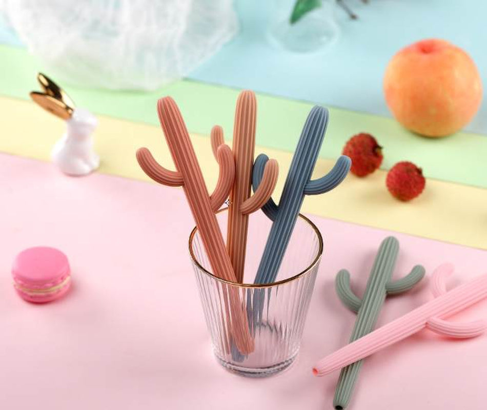 Cactus Silicone Teether & Straw for kids and adults - MKS MIMINOO