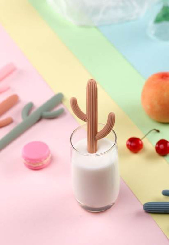 Cactus Silicone Teether & Straw for kids and adults - MKS MIMINOO