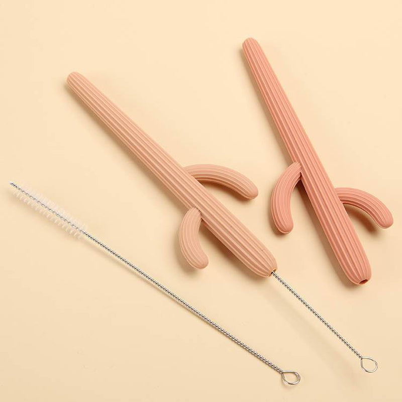 Cactus Silicone Teether & Straw for kids and adults - MKS MIMINOO