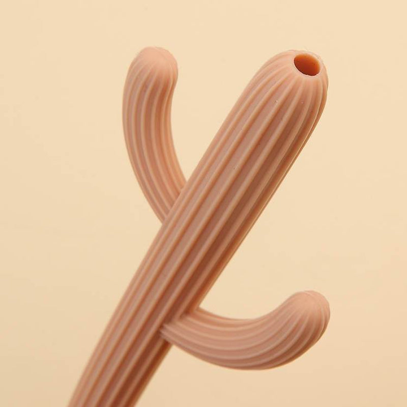 Cactus Silicone Teether & Straw for kids and adults - MKS MIMINOO