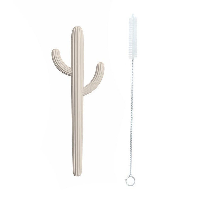 Cactus Silicone Teether & Straw for kids and adults - MKS MIMINOO