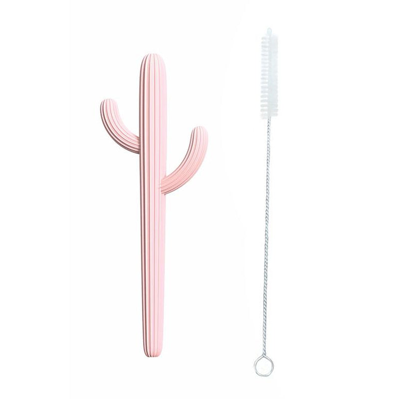 Cactus Silicone Teether & Straw for kids and adults - MKS MIMINOO