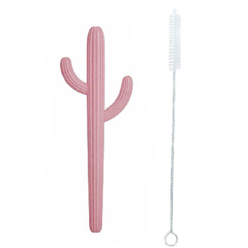 Cactus Silicone Teether & Straw for kids and adults - MKS MIMINOO