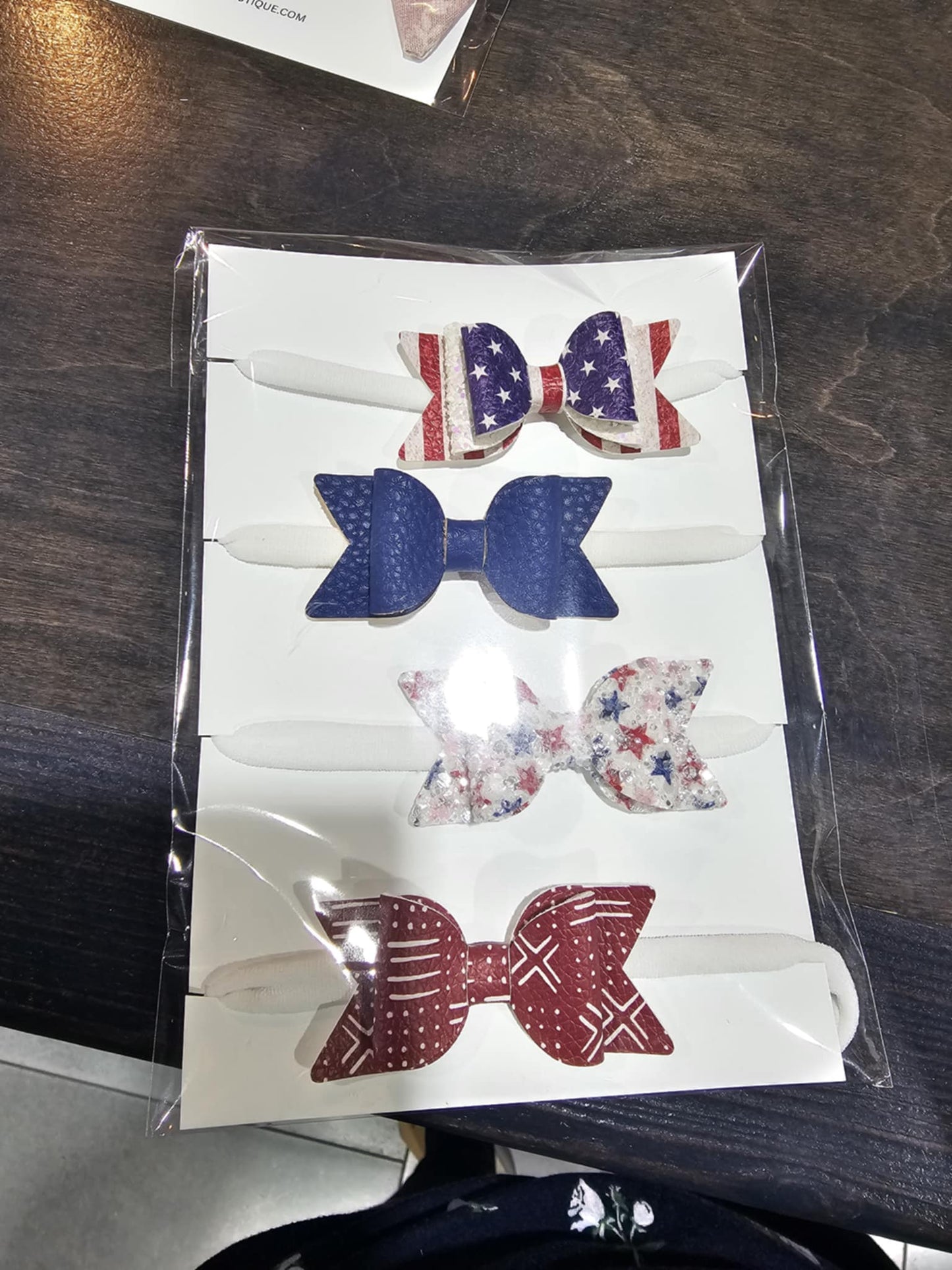 Bow Set- Oak and Rose