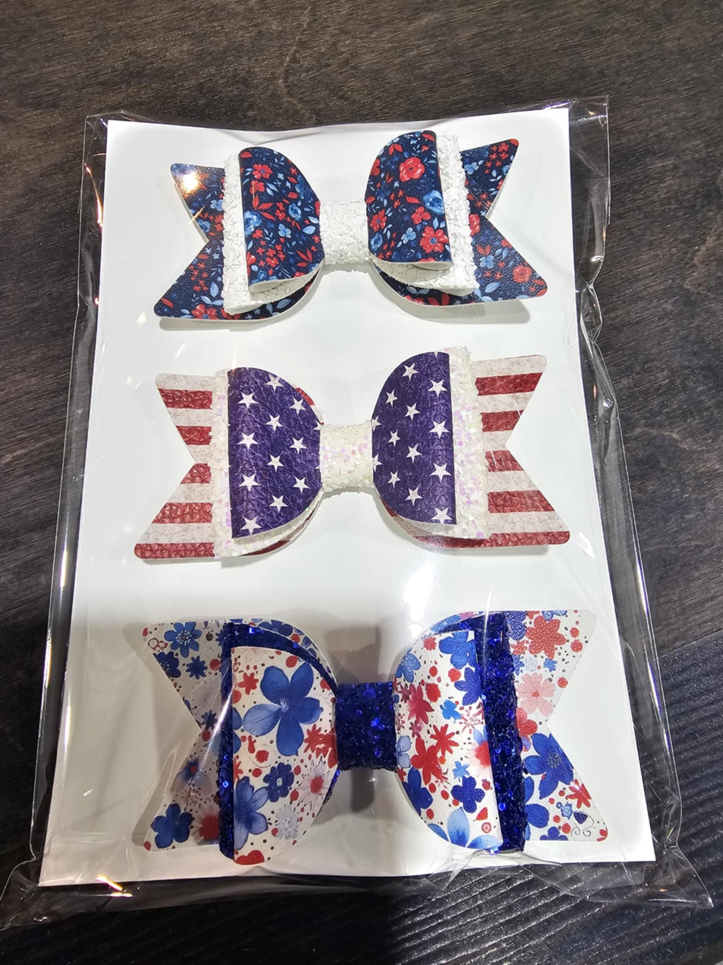 Bow Set- Oak and Rose