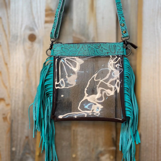 Festival Bag-Tooled Teal
