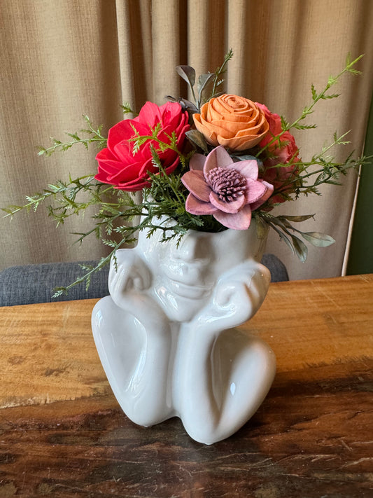 $52 Head Vase - LUNA WOOD FLOWERS