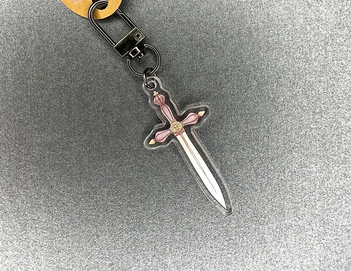 Acrylic Dagger Keychain