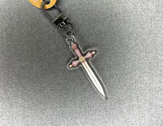 Acrylic Dagger Keychain