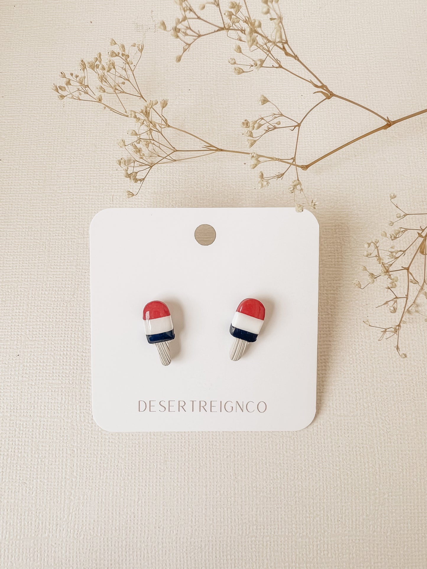 Red White & Blue Popsicle Studs