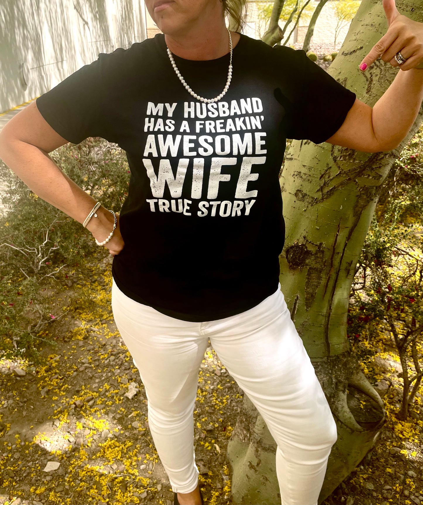 Husband’s Freaking Awesome Wife T-Shirt - So Sassy