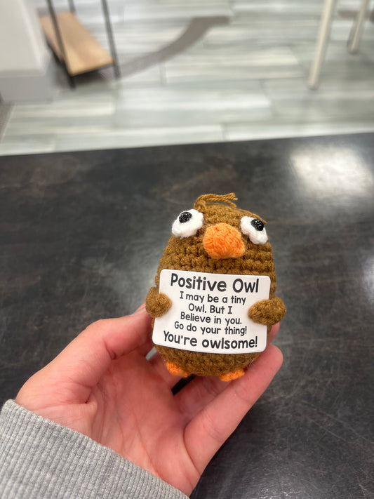 Owl Positive Saying - BKOClothing.co