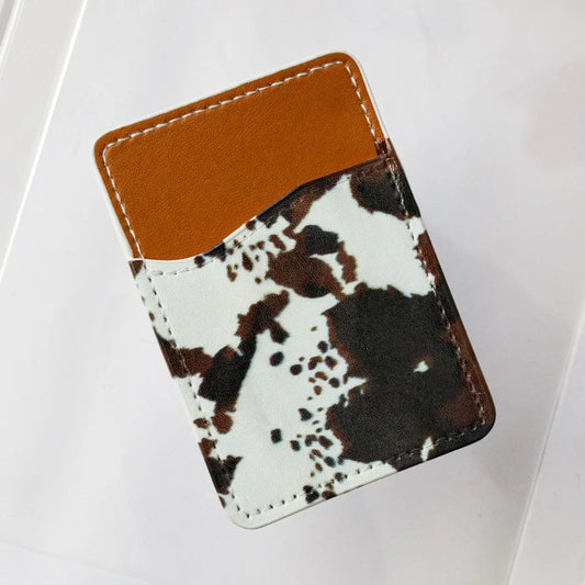 Brown Cowhide Phone Pocket