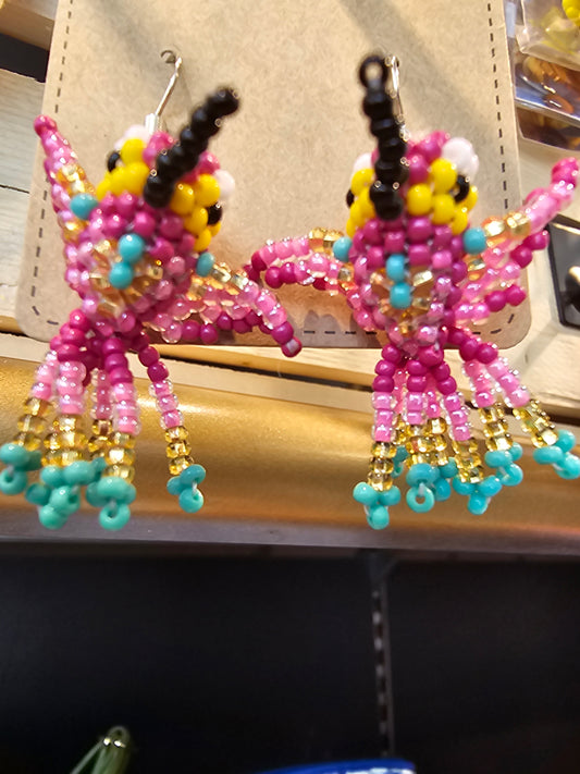 Earrings Hummingbird Beaded @amorfashionshop.com