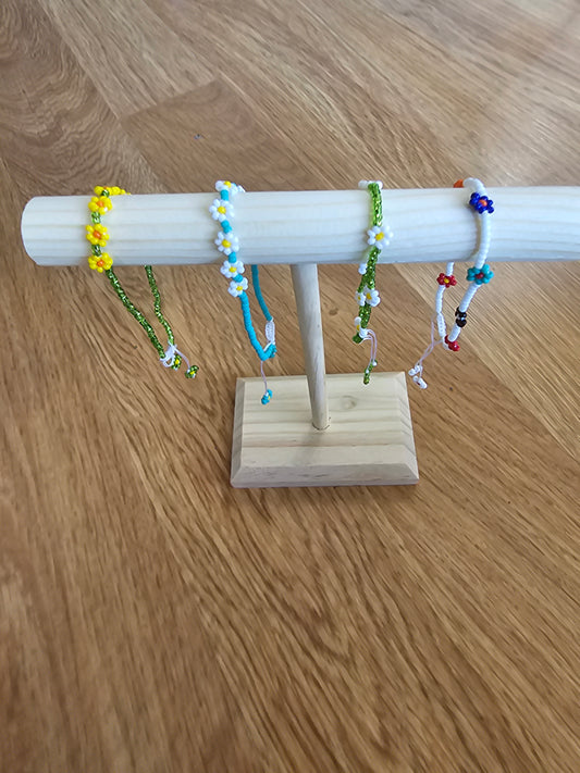 Threaded Beaded Florecitas Bracelets @amorfashionshop.com