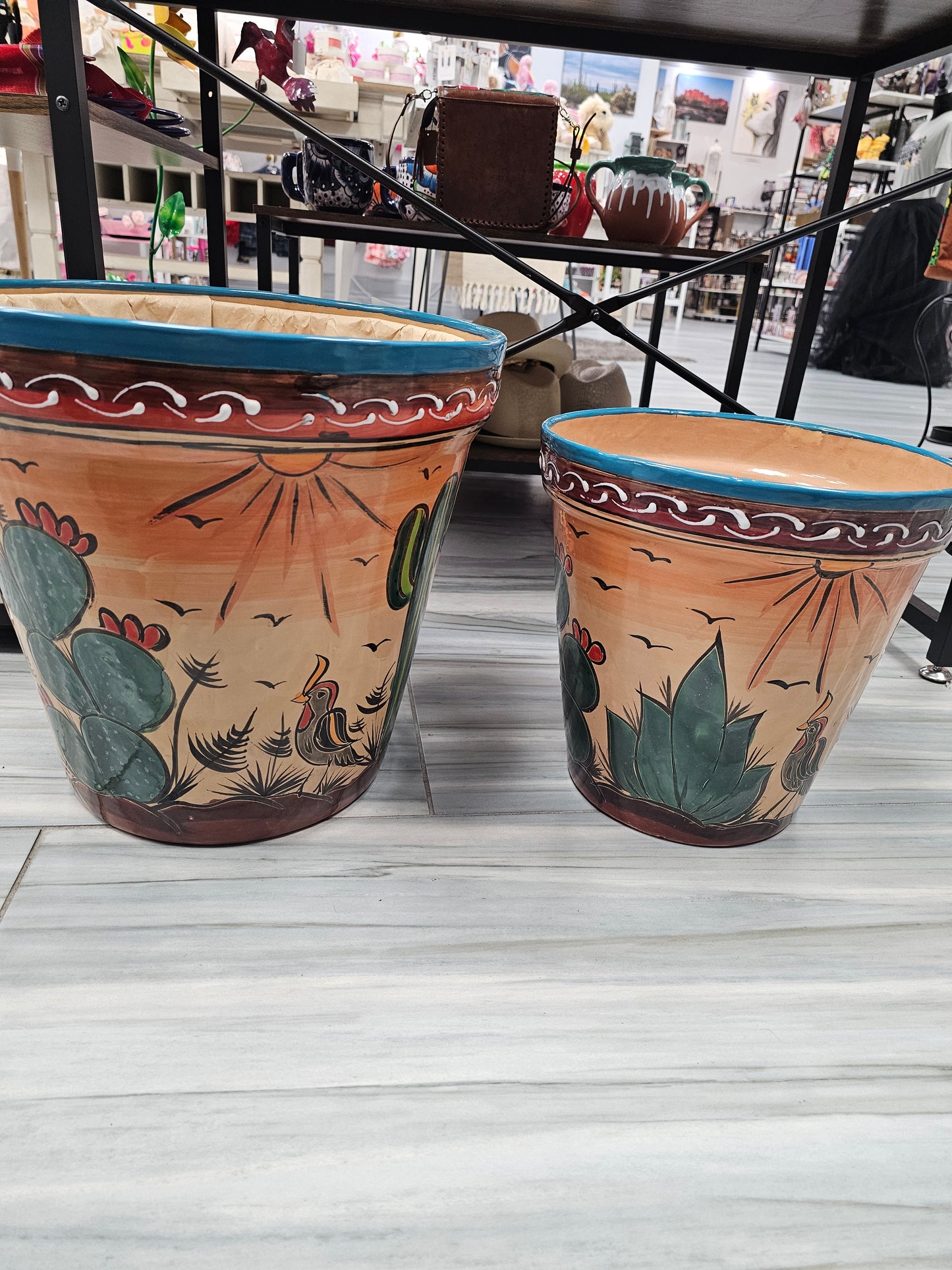 Talavera Vaso Pot #3 apx 16.5" @amorfashionshop