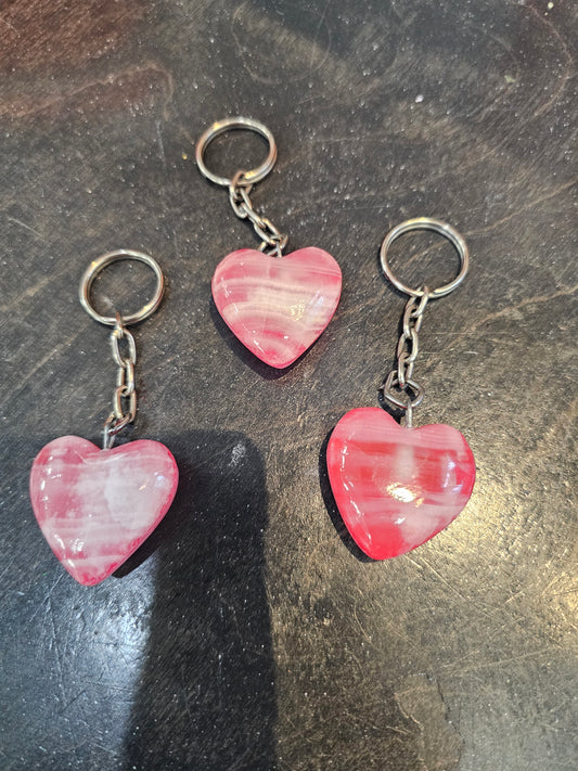 Keychain Onix/Marble Heart @amorfashionshop