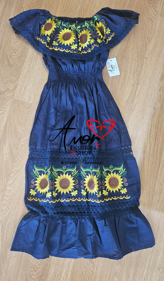 Dress Maria Bonita Campesina Olan Embroidered @amorfashionshop