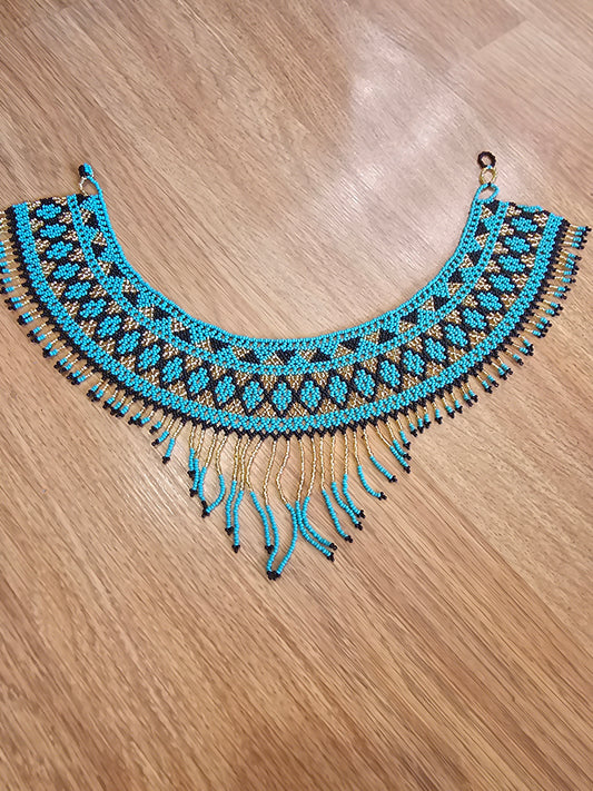 Necklace Bib Beaded Collar  @amorfashionshop.com