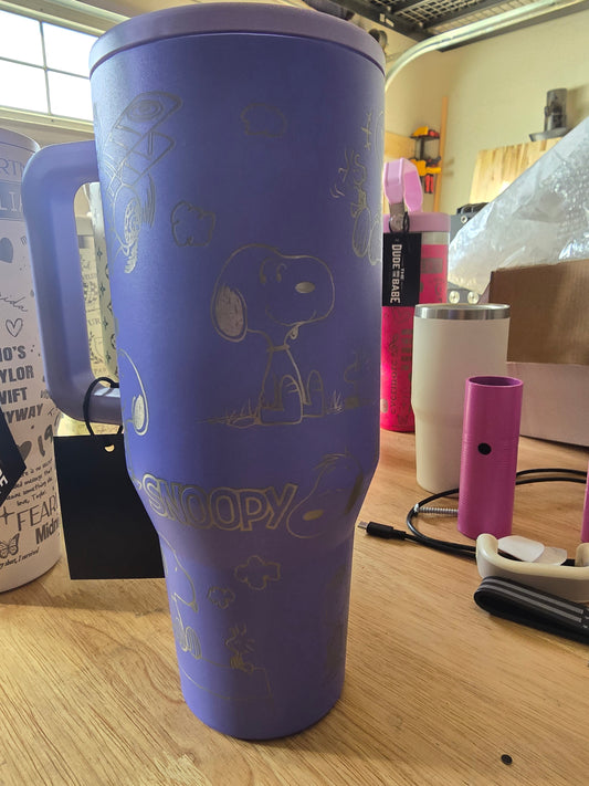 40 OZ Engraved Hydrojug Snoopy