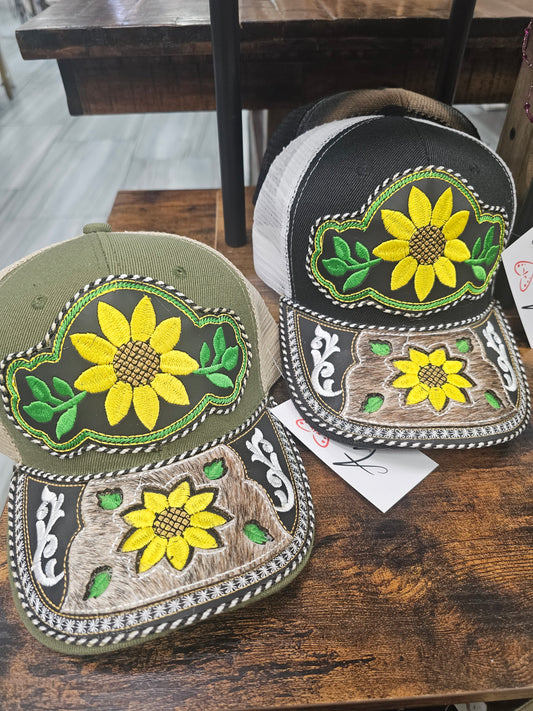 Cap - Gorra Sunflower Embroidered @amorfashionshop