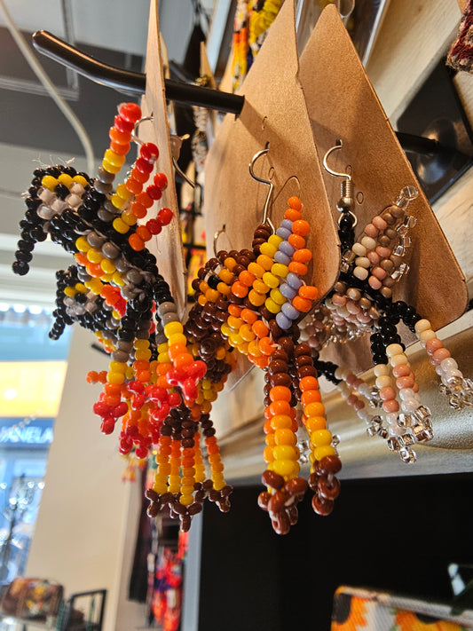 Earrings Hummingbird Beaded @amorfashionshop.com