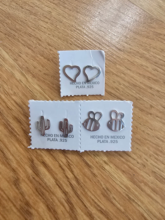 Silver .925 Earrings Stud  @amorfashionshop