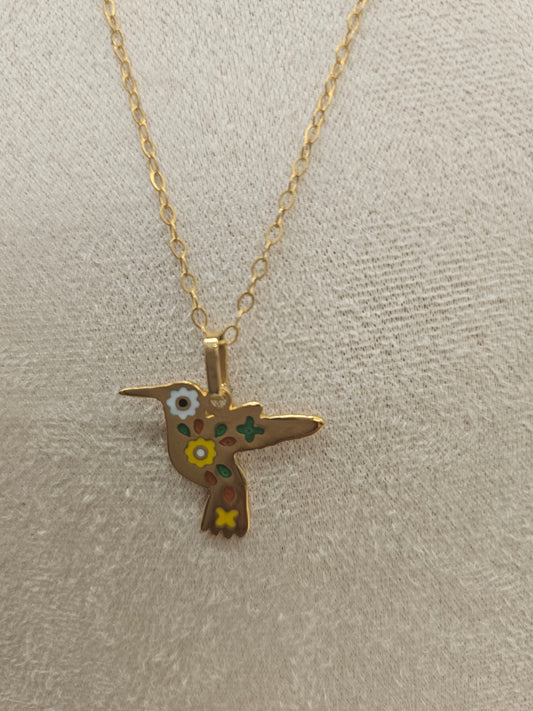 Gold Plated Necklace SET Hummingbirds @amorfashionshop