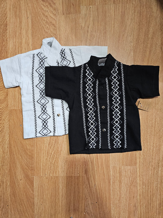 Kids Guayaberas Malla Applications @amorfashionshop.com